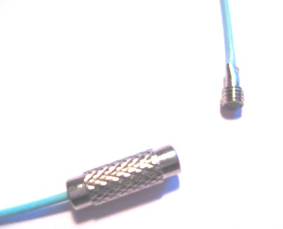 Halsring - wire , Bruten vit 10st - 3