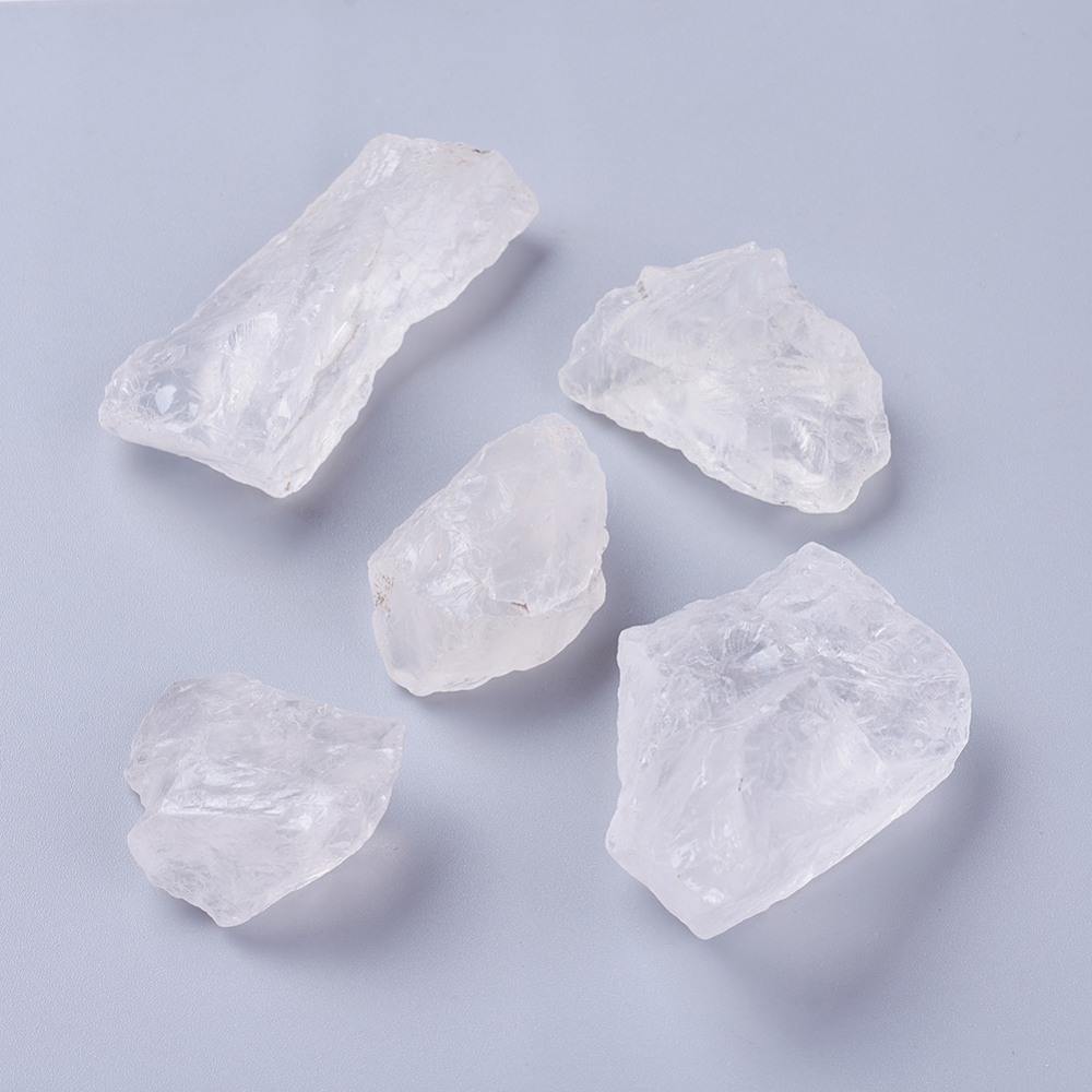 Semi Gemstone -  Cut Natural Quartz crystal, S
