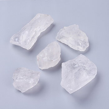 Semi Gemstone -  Cut Natural Quartz crystal, S