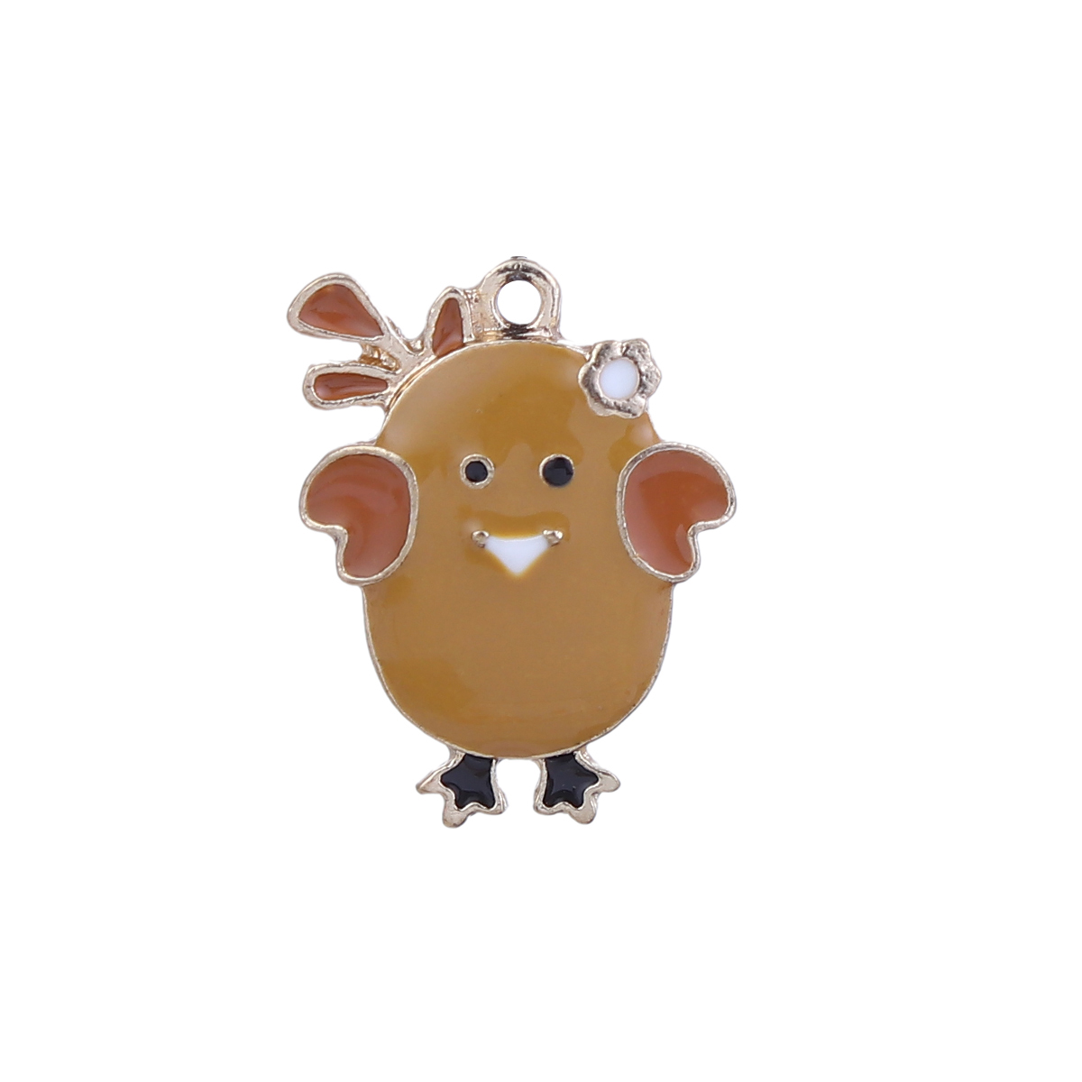 Charm   enamel chicken, Ginger