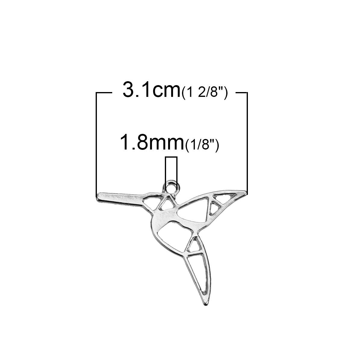 Charm  Origami Hummingbird - 2