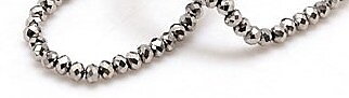 Facetterad & elektropläterad , 2,5mm,  Silver
