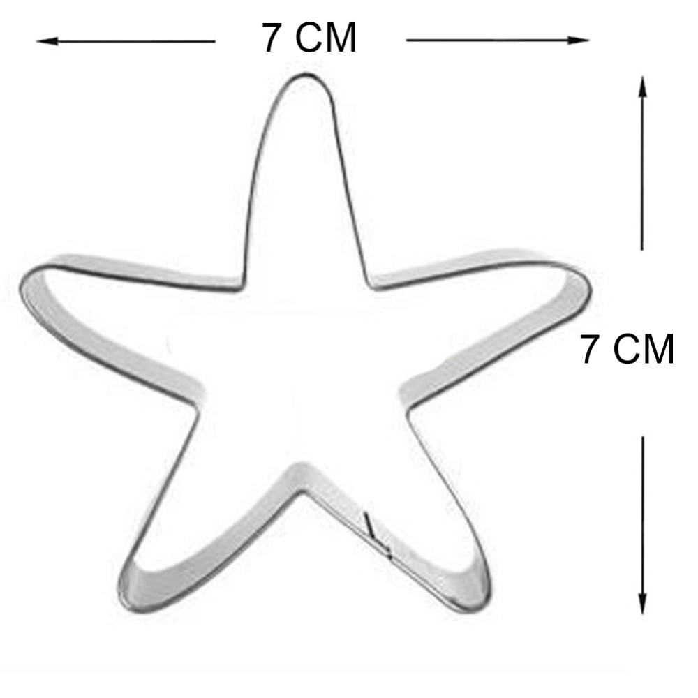 Cookie cutter, stainless steel-  Seastar Starfish