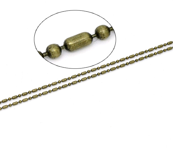 Kulkedja, Oval Brons 1,5mm