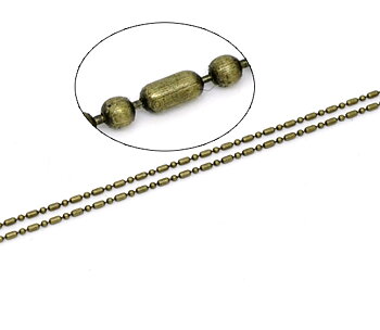 Kulkedja, Oval Brons 1,5mm
