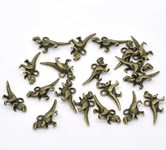 Charm -  Dinosaur bronze