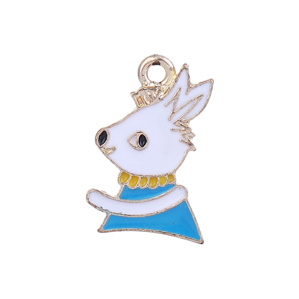 Charm  Enamel rabbit wonderland