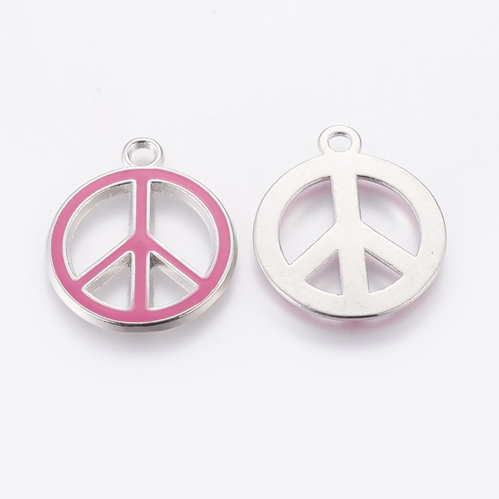 Charm   enameld Peace