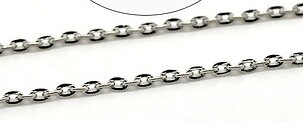 Crosskedja, 3x2mm platina 1m