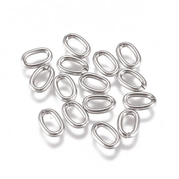 Jumprings,  Stainless steel , 6x4x1mm, 200pcs