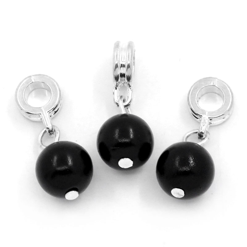 Bead / pendant-black pearl