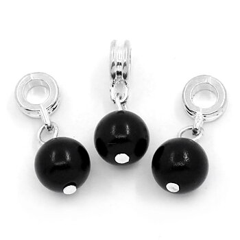 Bead / pendant-black pearl
