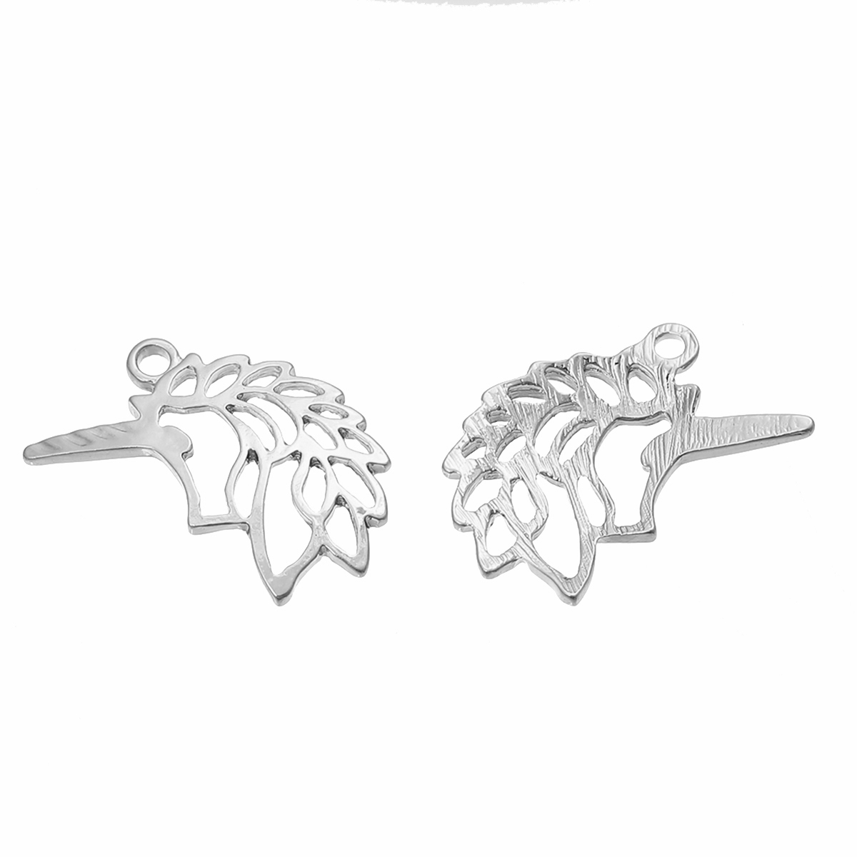 Charm Horse unicorn silver - 2