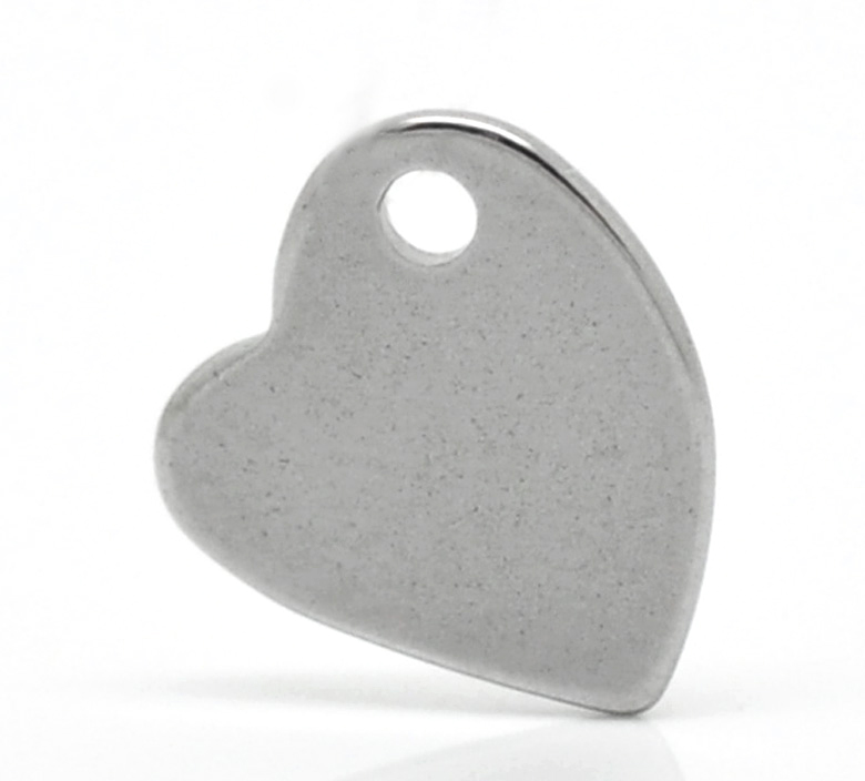 Tag i Stainless steel - heart