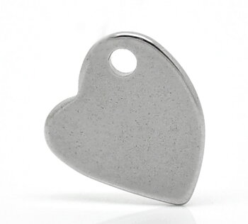 Tag i Stainless steel - heart