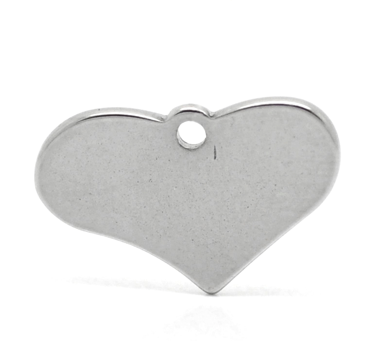 Tag i Stainless steel - heart 2