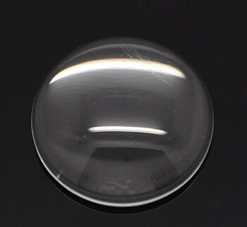 Cabochon i glas - Rund 16mm