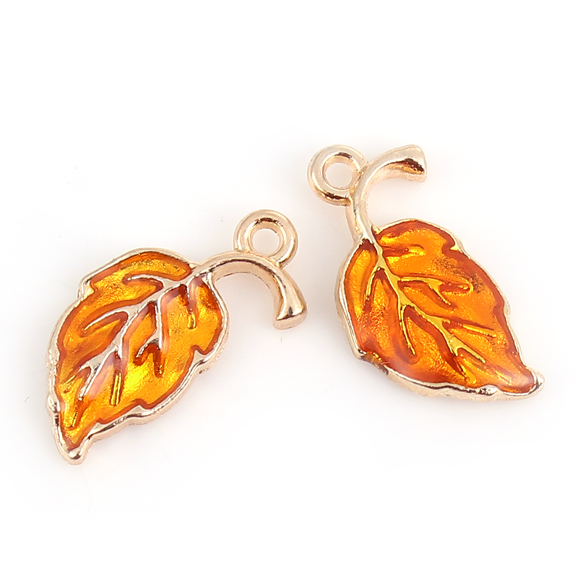 Charm Daisy enamel  Gold