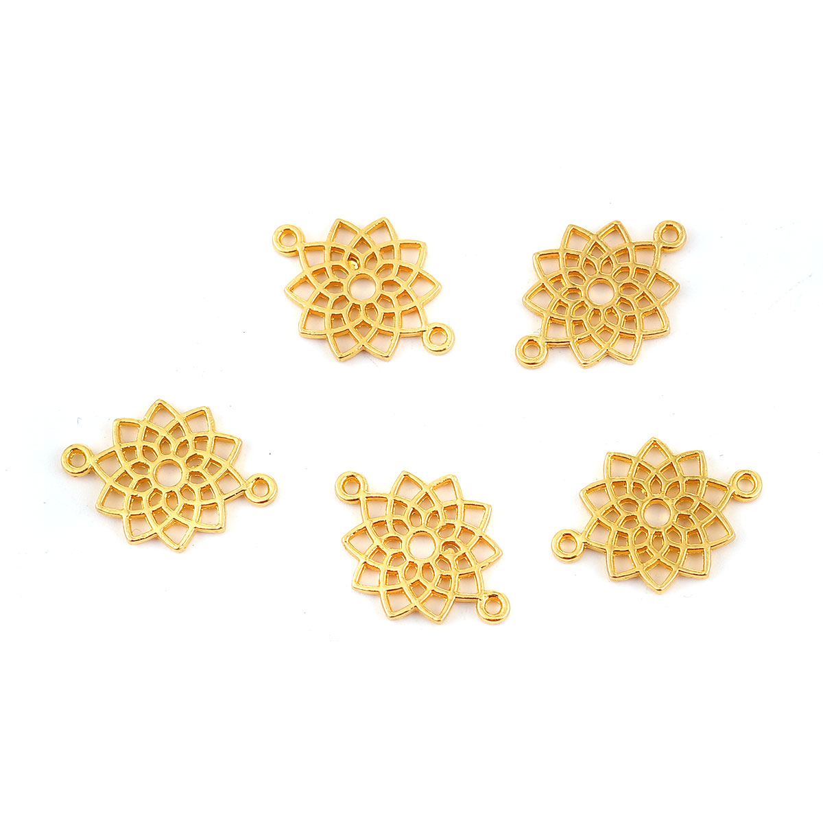 Berlock/connector - Madala Blomma Guld - 2