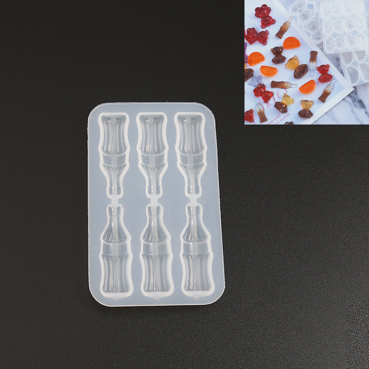 Silicone Resin Mold   Cola bottles