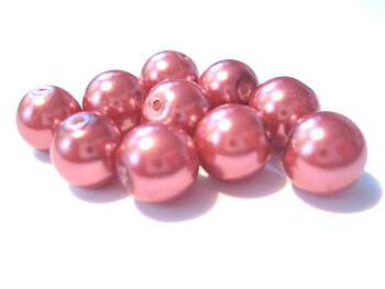 Vaxade Glaspärlor , 10 mm Mauve