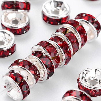 strass rondelle 6mmm,   Dark red