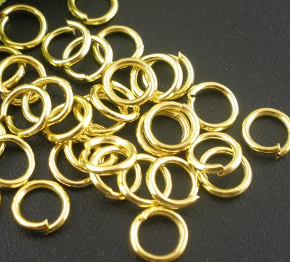 Jump Rings  8x1mm- Gold