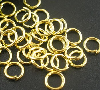 Jump Rings  8x1mm- Gold