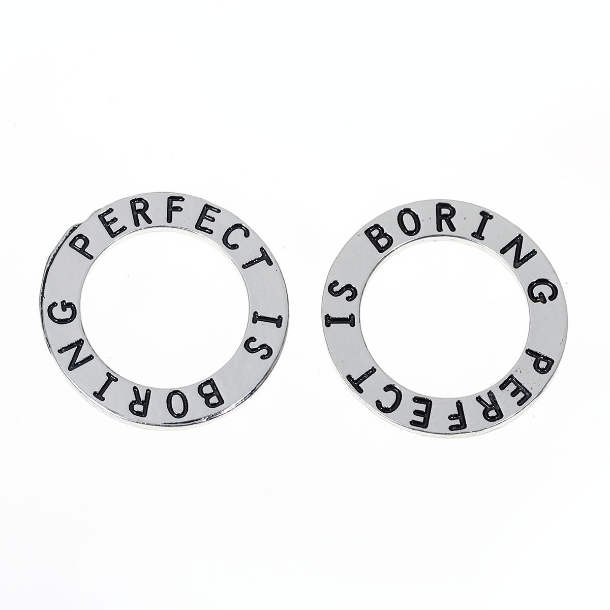 Affirmationsring    "PERFECT IS BORING"