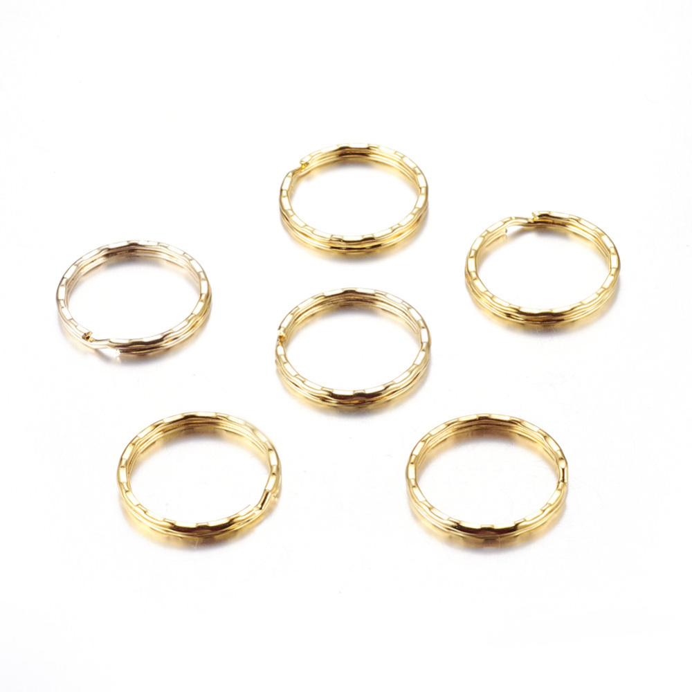 Key clasp ring  Key 2mm  Gold - 2