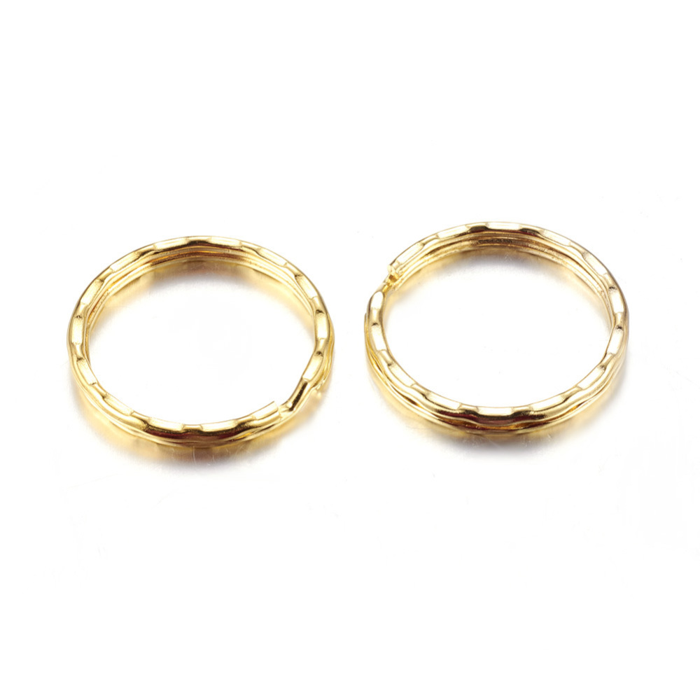 Key clasp ring  Key 2mm  Gold
