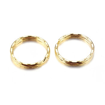 Key clasp ring  Key 2mm  Gold