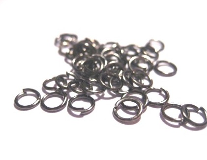 Jumprings, 5x0,7mm, Gunmetal