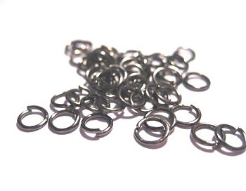 Jumprings, 5x0,7mm, Gunmetal