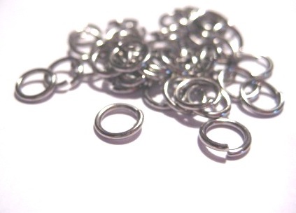 Jumprings, 8x1mm, Platina - 2