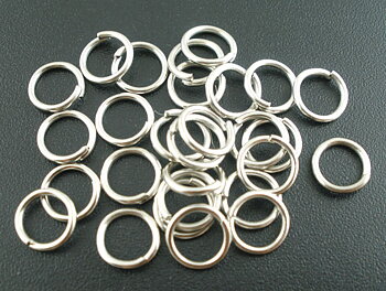 Jumprings, 8x1mm, Platina