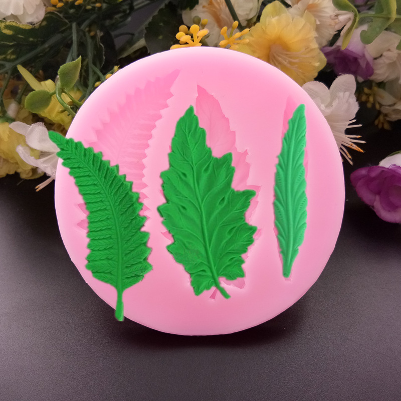 Silicone Resin Mold  Leafs 3 sizes - 3