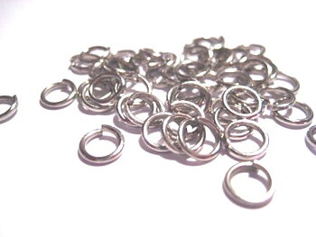 Jumprings, 6x1mm, Platina