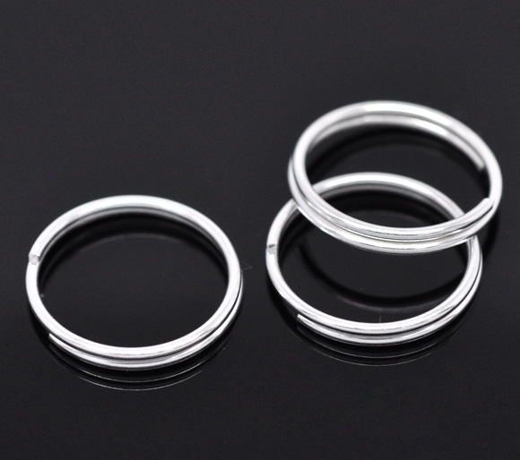 Split Ring, 16mm silver