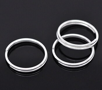 Split Ring, 16mm silver