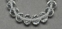 Faceted,   Clear 6mm
