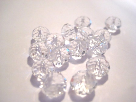 Faceted,   Clear 6mm - 2