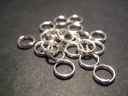 Double Ring, 6mm silver - 2