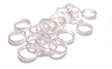 Double Ring, 6mm silver - 3