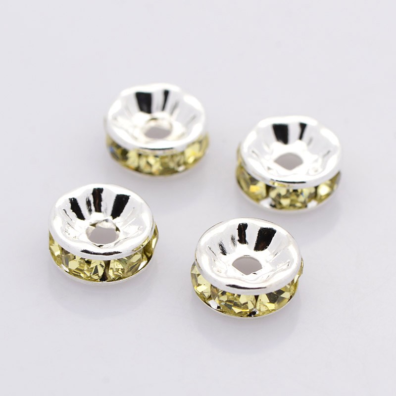 strass rondelle 6mmm,  Jonquil - 2