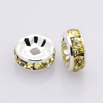 strass rondelle 6mmm,  Jonquil