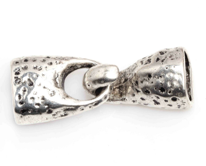 Toggellås / hook, antiksilver, 10x7,5mm hål