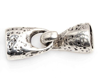 Toggellås / hook, antiksilver, 10x7,5mm hål