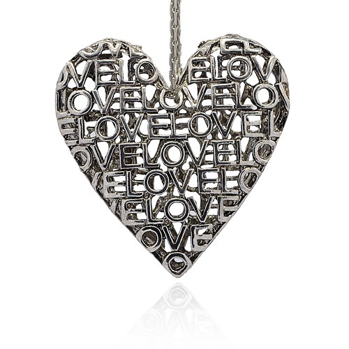 Large Luxury pendant -heart LOVE - 2