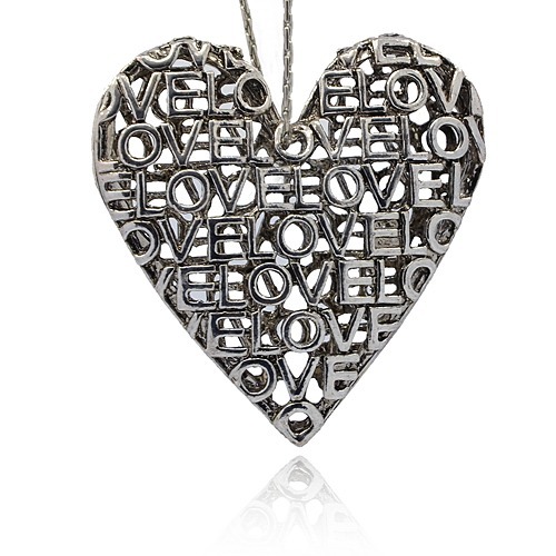 Large Luxury pendant -heart LOVE